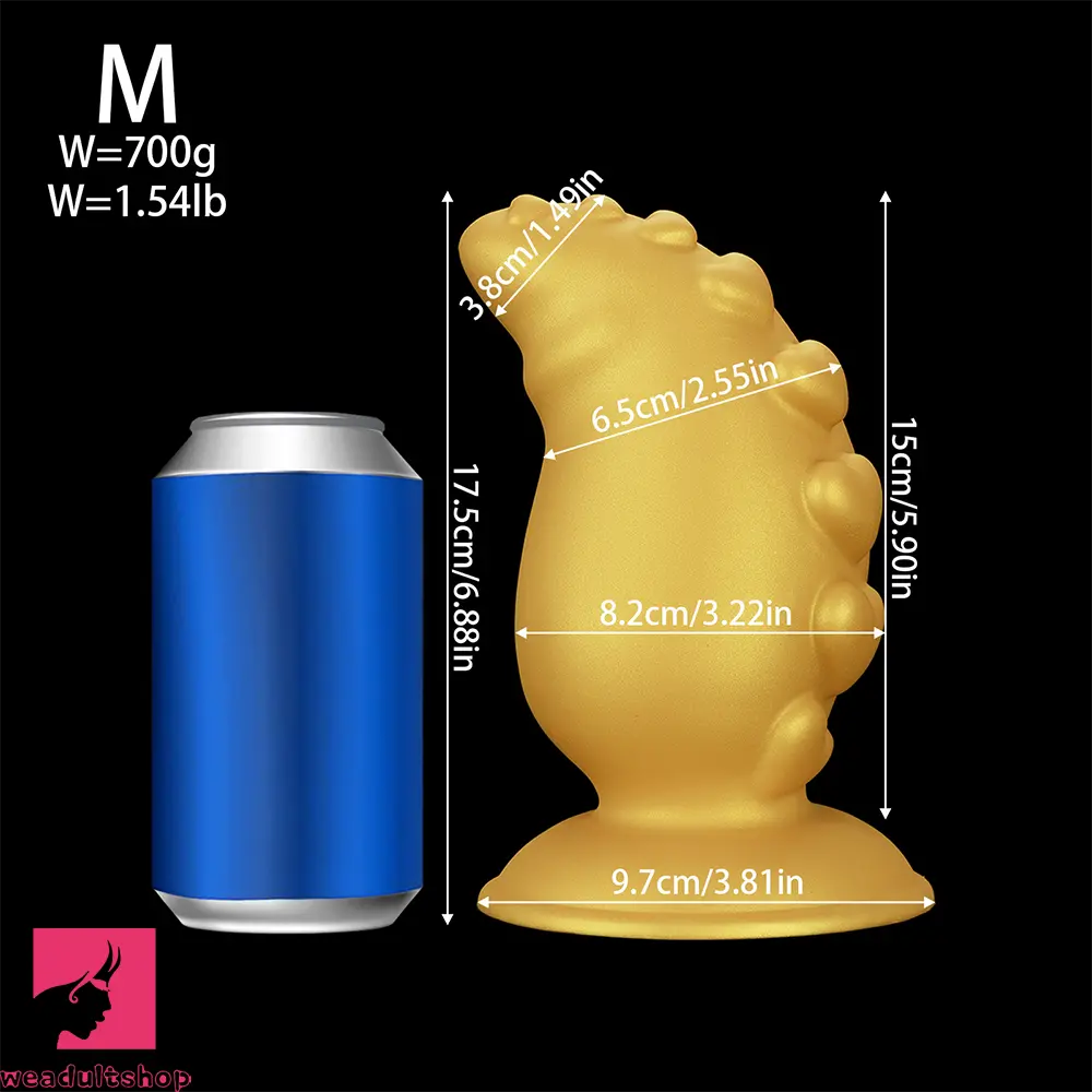 5.31in 6.88in 8.46in 10.62in Heart Anal Plug Dildo Prostate Massage Butt Toy
