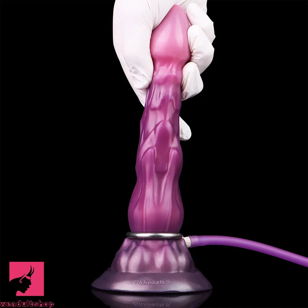 7.08in Fantasy Soft Cock Squeeze Inflatable Alien Penis Dildo For Couples