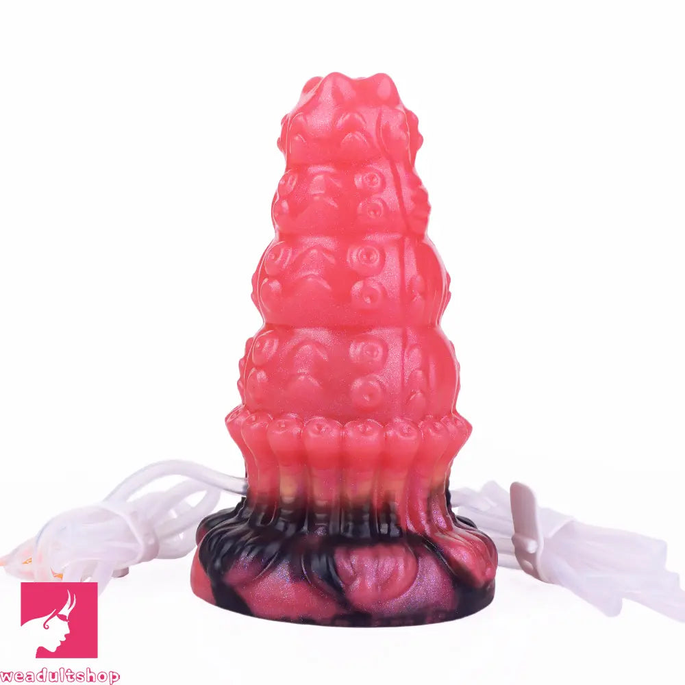 5.83in Fantasy Odd Silicone Soft Inflatable Spraying Water Dildo Butt Plug