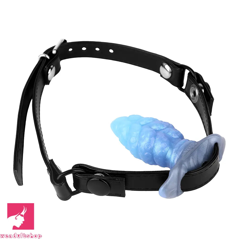 2.91in-9.05in Octopus Vibrating Anchor Dildo Anal Plug Wearable Mouth Gag