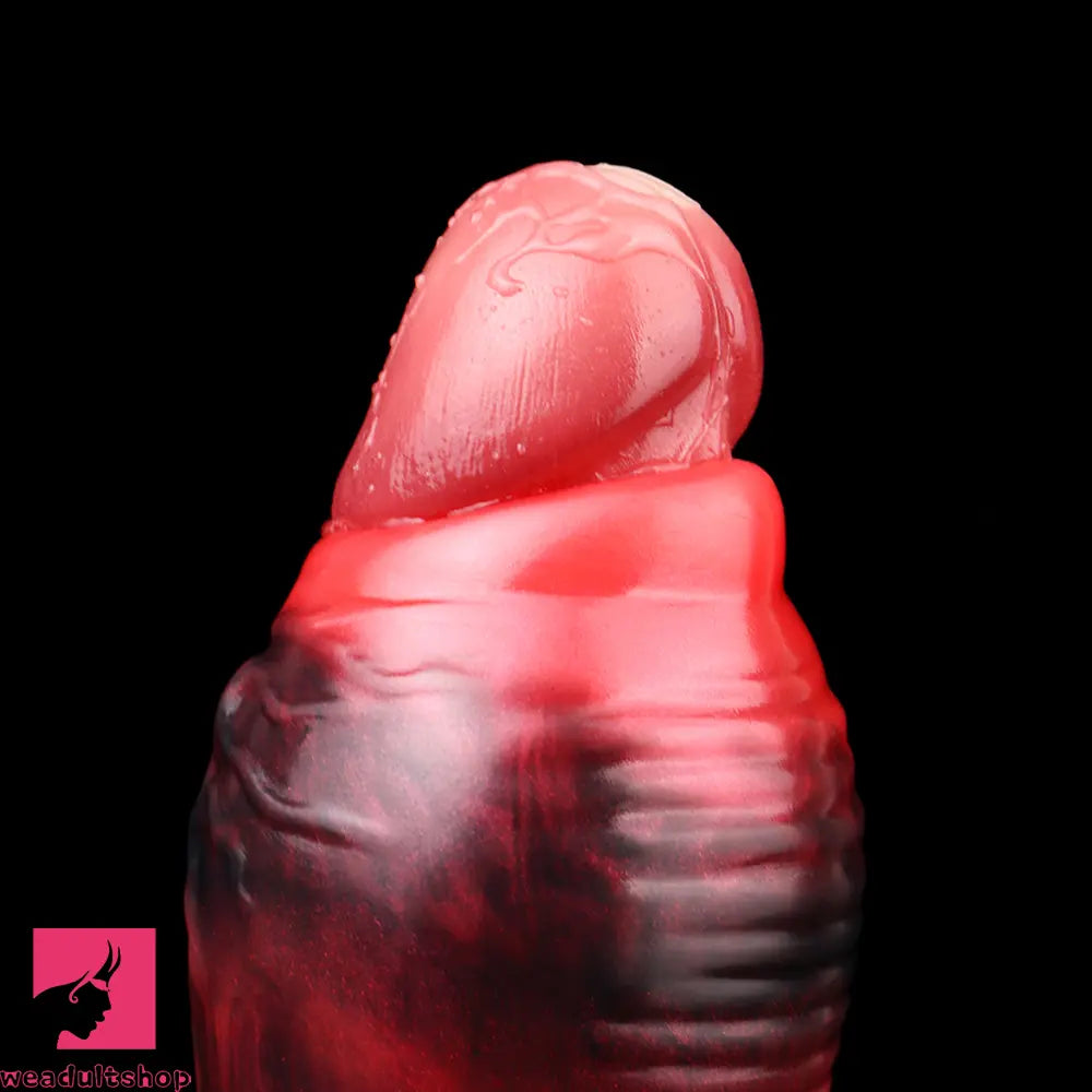 3.54in 4.72in 5.51in 6.69in Dog Knot Silicone Soft Dildo Sleeve Penis Extender