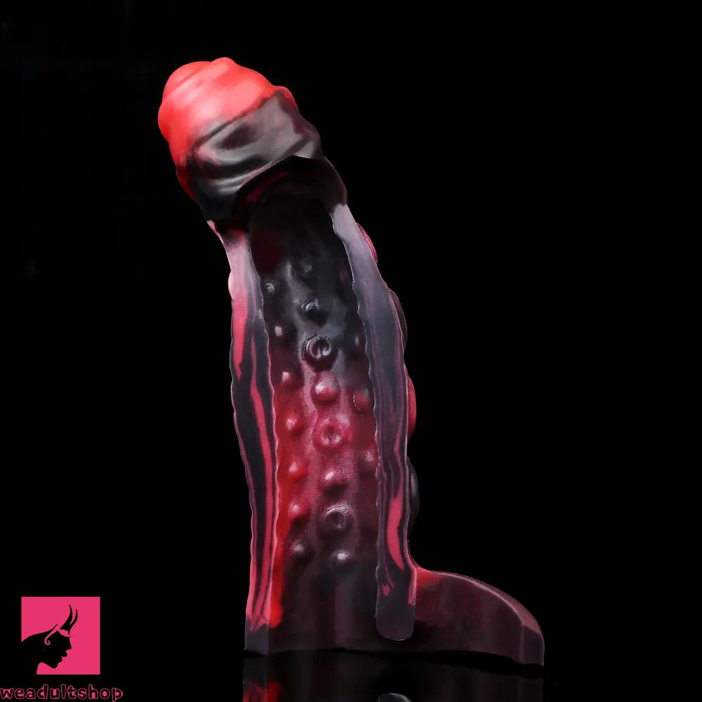 5.98in 7.09in Silicone Tentacle Sleeve Knot Vibrating Hollow Female Dildo