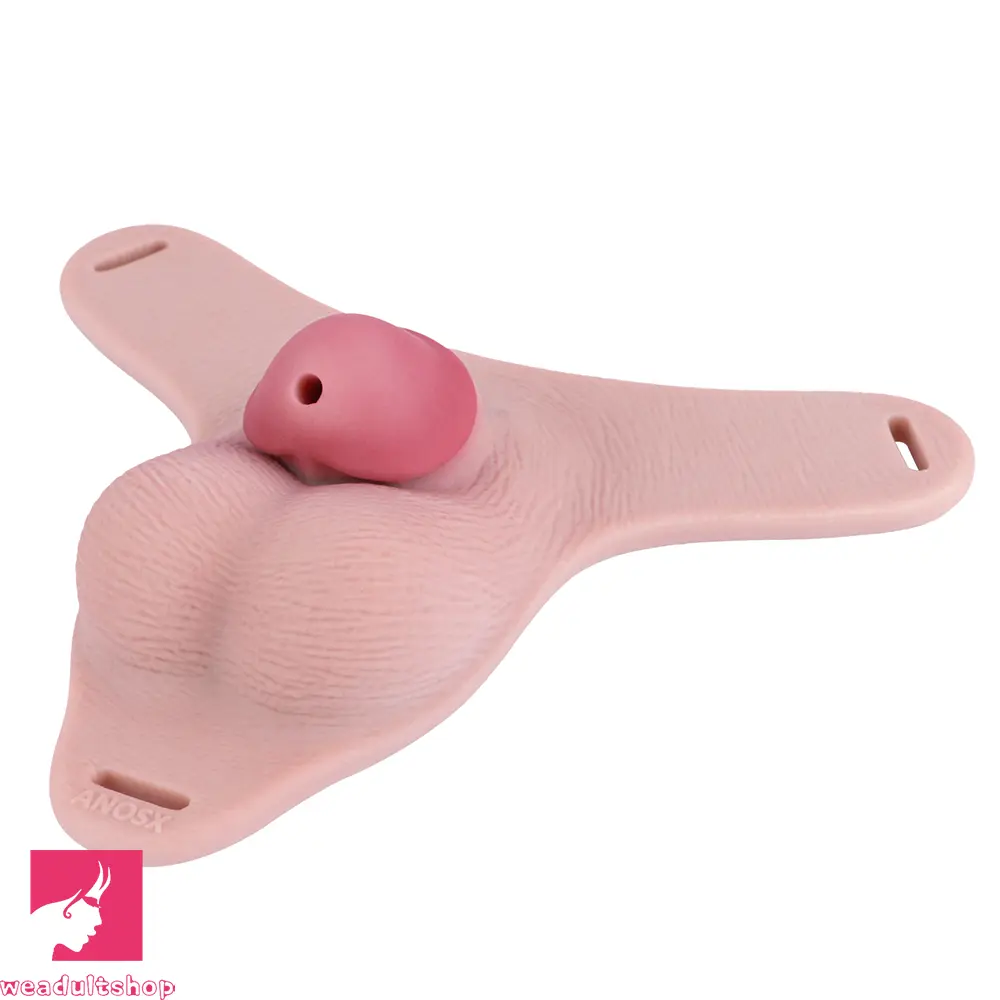 3.34in Real Hollow Chastity Cage Dildo For Prostate Hands-free Using Sex