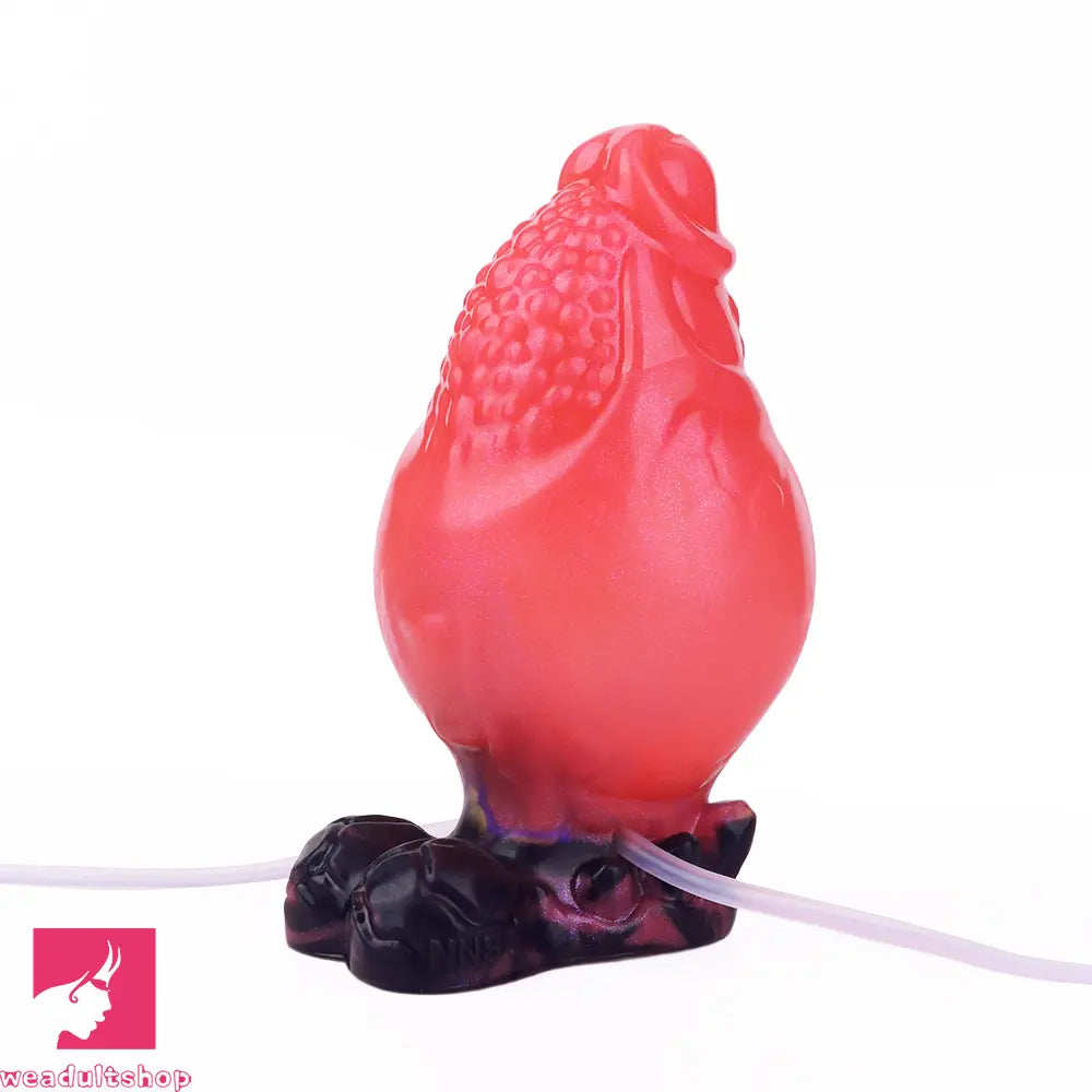 5.12in Fantasy Spiked Silicone Soft Inflatable Spraying Water Dildo For Sex