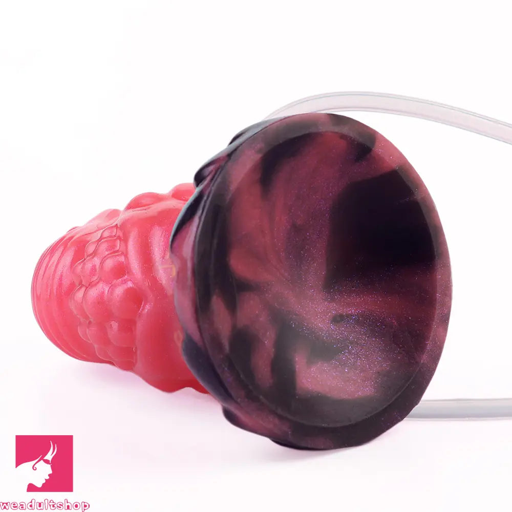 5.51in Fantasy Odd Silicone Soft Inflatable Spraying Water Dildo For Anus