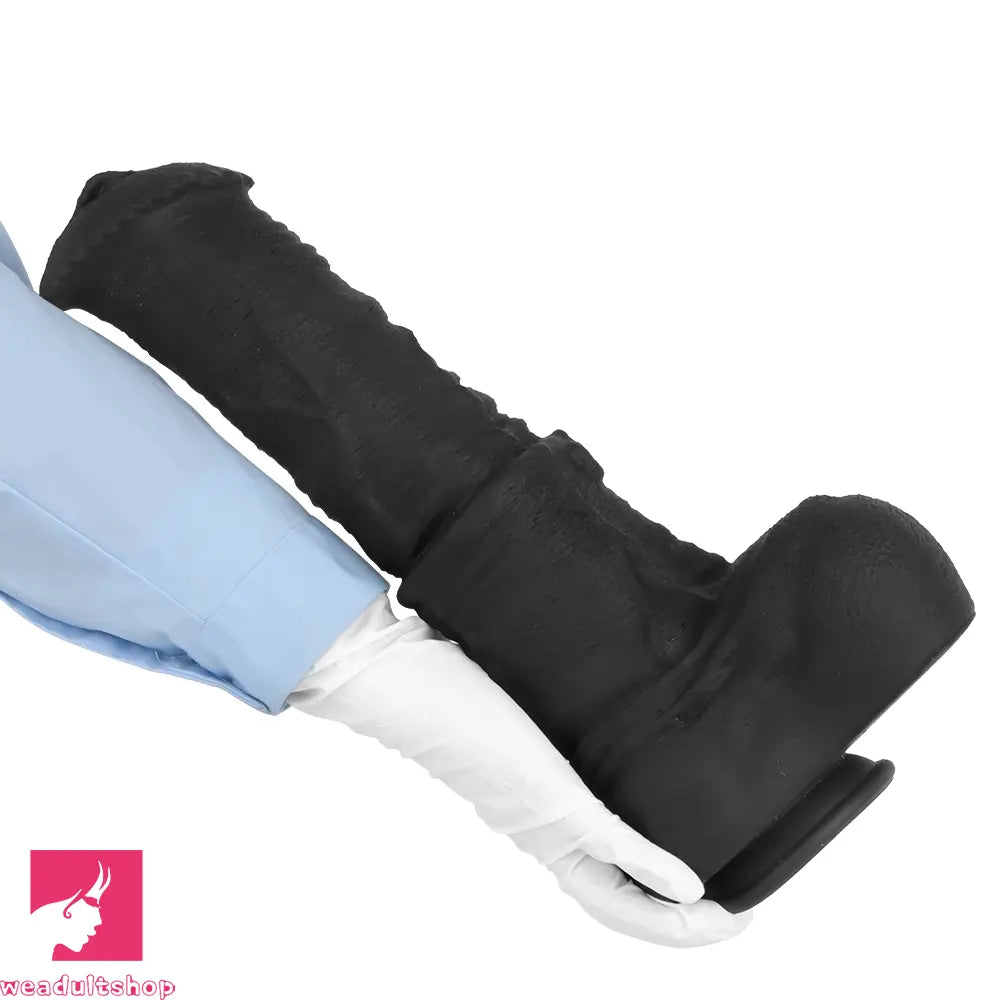 11.41in 13.18in 14.56in Big Long Black Silicone Thick Dildo Indoor Cock Toy