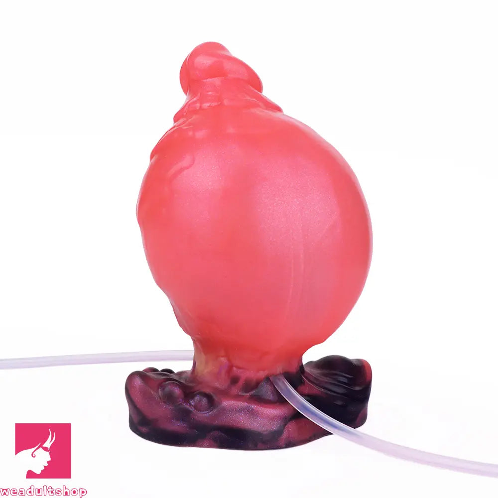 5.31in Fantasy Silicone Soft Inflatable Spraying Water Dildo For Anus Sex
