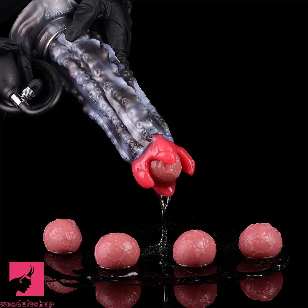 9.92in Tentacle Ovipositor Egg Laying Inflatable Dildo For Cock Masturbation