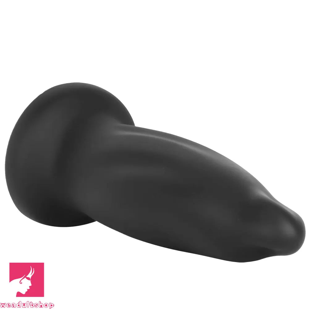 7.67in Liquid Silicone Thick Soft Dolphin Animal Dildo For Cock Orgasm