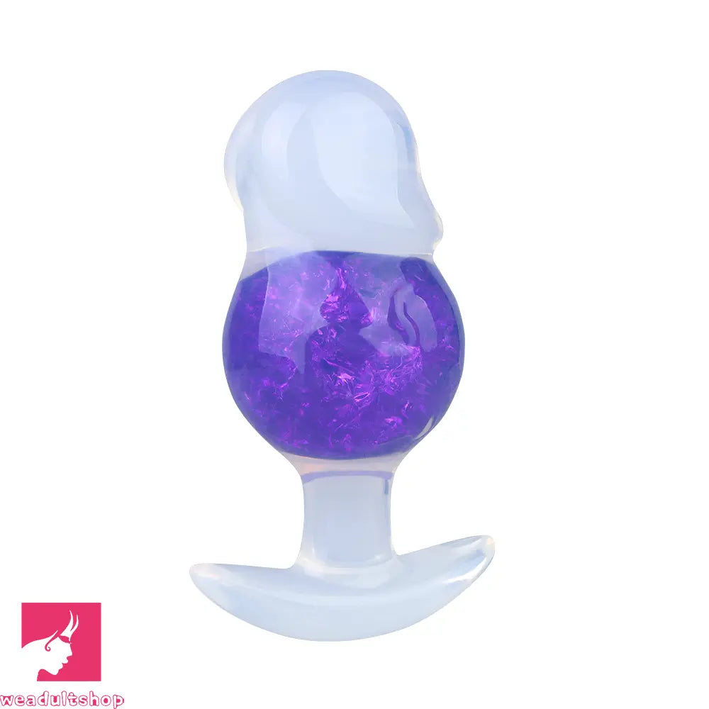 4.96in Luminous Silicone Anal Beads Dildo Anal Sex Toy For Adult Cock