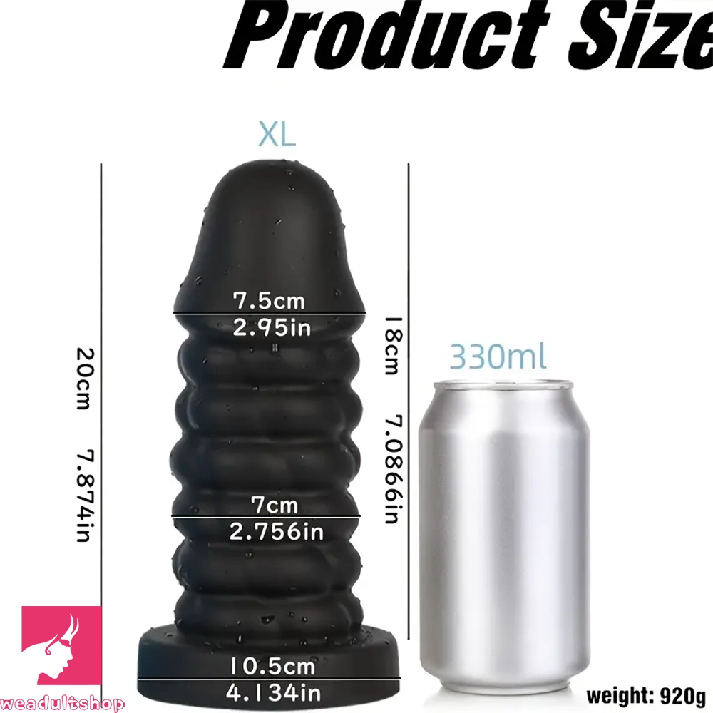 4.72in 5.9in 6.69in 7.87in 9.06in 10.24in Large Anal Plug Dildo Clit Toy