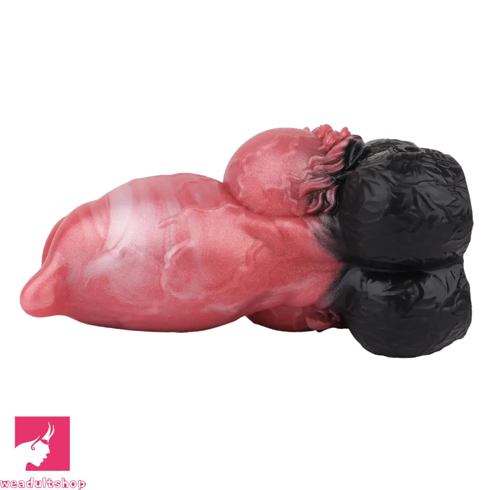 6.88in Dog Knot Dildo Male Masturbator Silicone Soft Fantasy Odd Penis