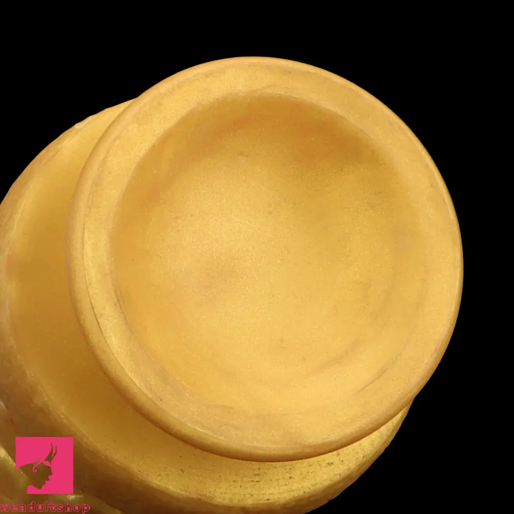 6.1in 6.88in 8.26in 8.66in Gold Silicone Multi-size Octopus Thick Sex Dildo