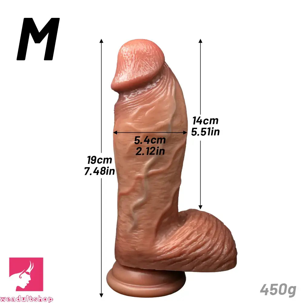 6.69in 7.48in 8.26in 9.25in Realistic Penis Strap on Thick Dildo Cock Toy