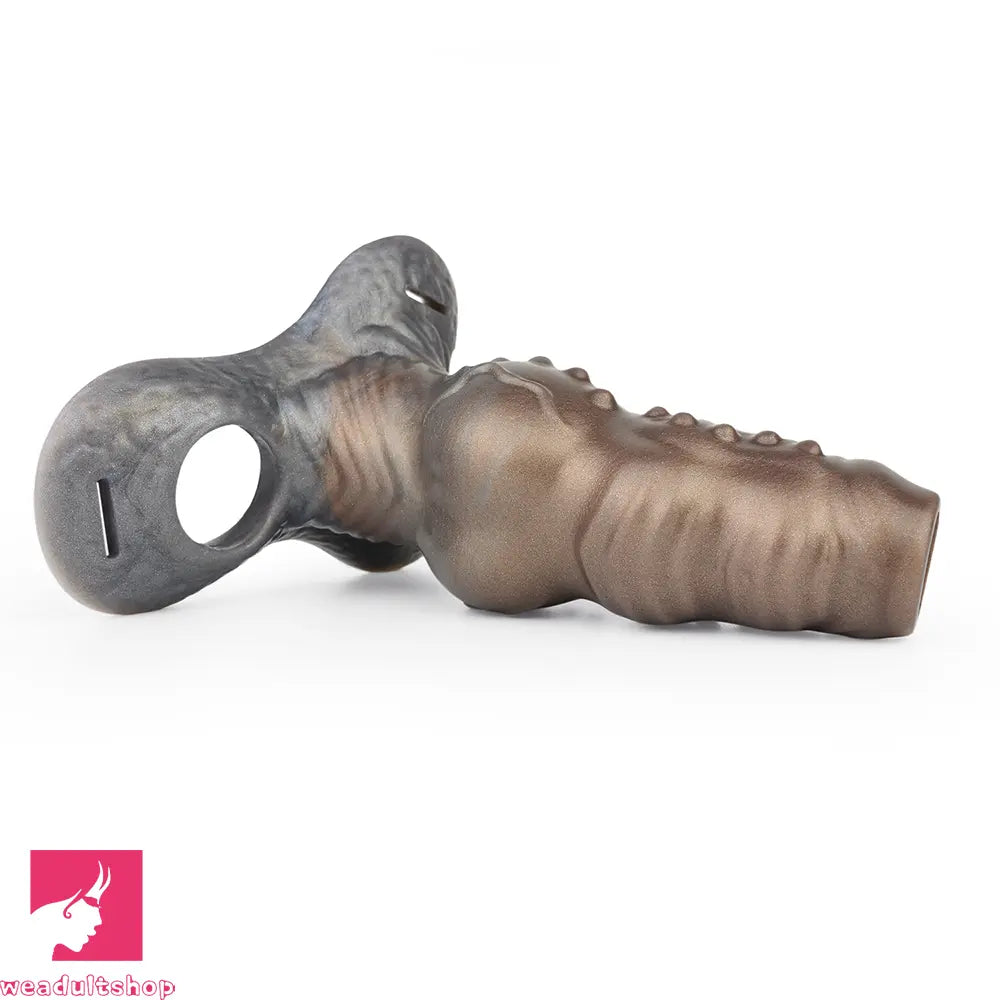 6.69in Tentacle Silicone Monster Hollow Strap on Dildo Sleeve For Cock