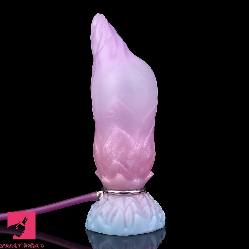 8.14in Squeeze Inflatable Alien Penis Big Fantasy Silicone Dildo For Clit