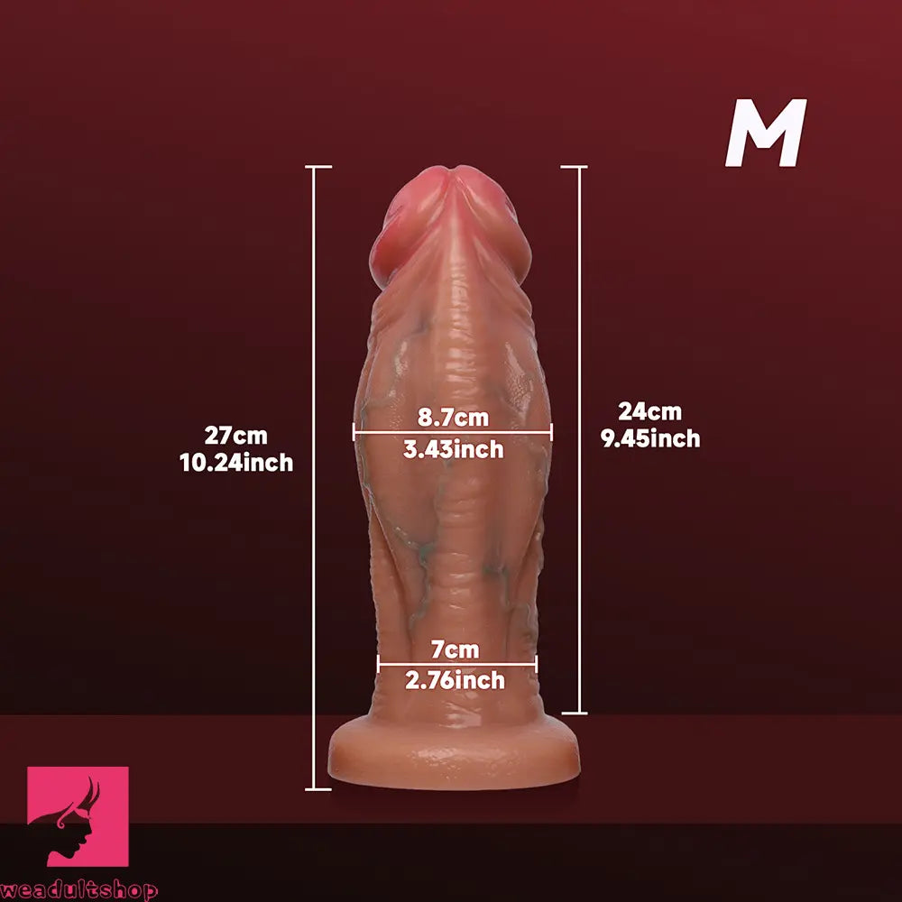 6.69in 8.66in 10.24in 11.42in 12.99in Thick Glans Real Veins Flirting Toy Dildo