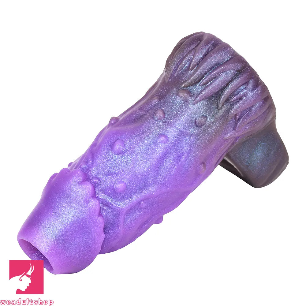 5.78in Beast Creature Fantasy Hollow Dildo Sleeve For Cock Enlargement