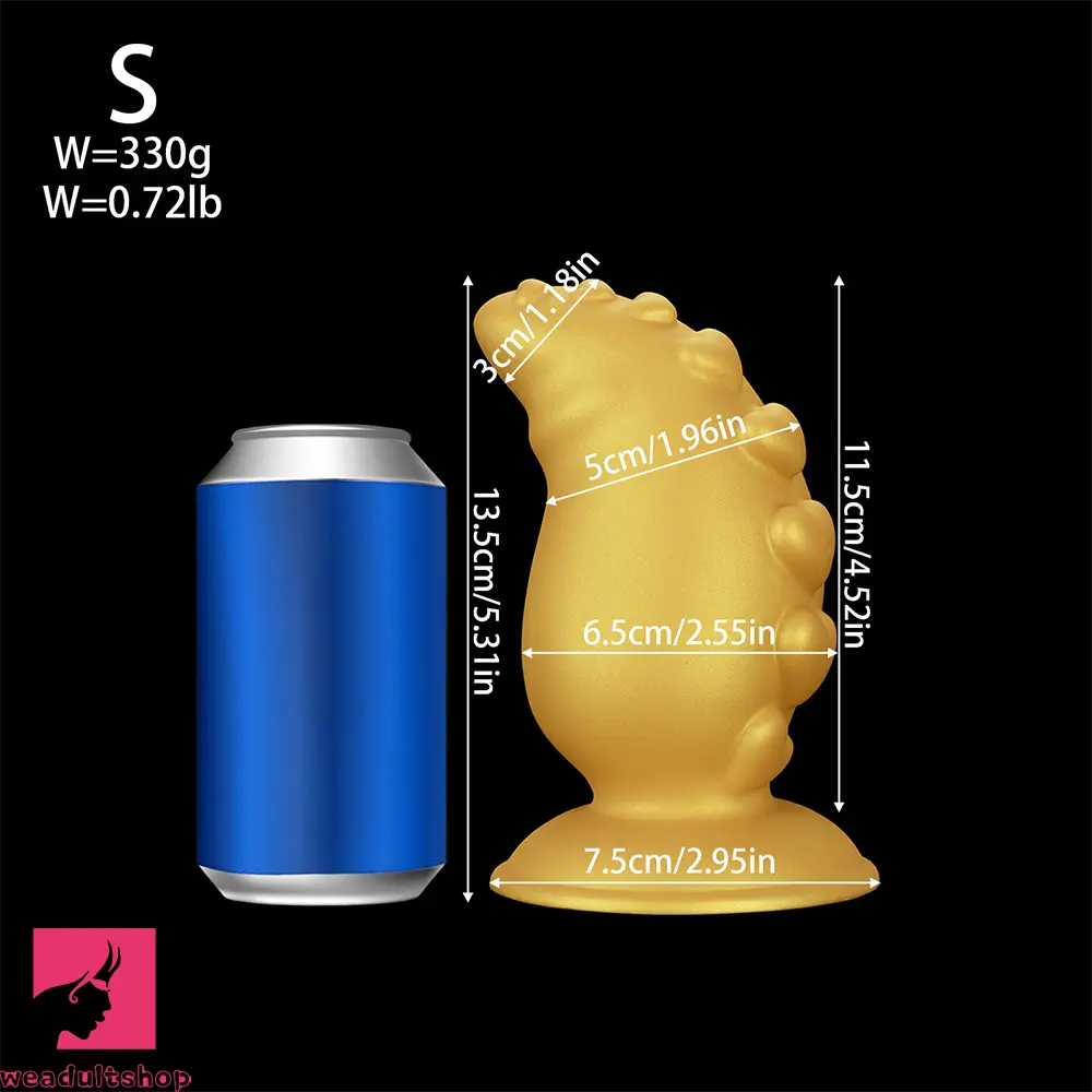 5.31in 6.88in 8.46in 10.62in Heart Anal Plug Dildo Prostate Massage Butt Toy