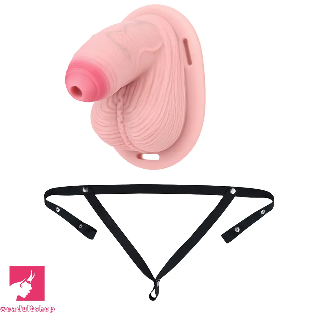 4.57in Real Hollow Chastity Cage Dildo For Women Men Gay Cock Dildo