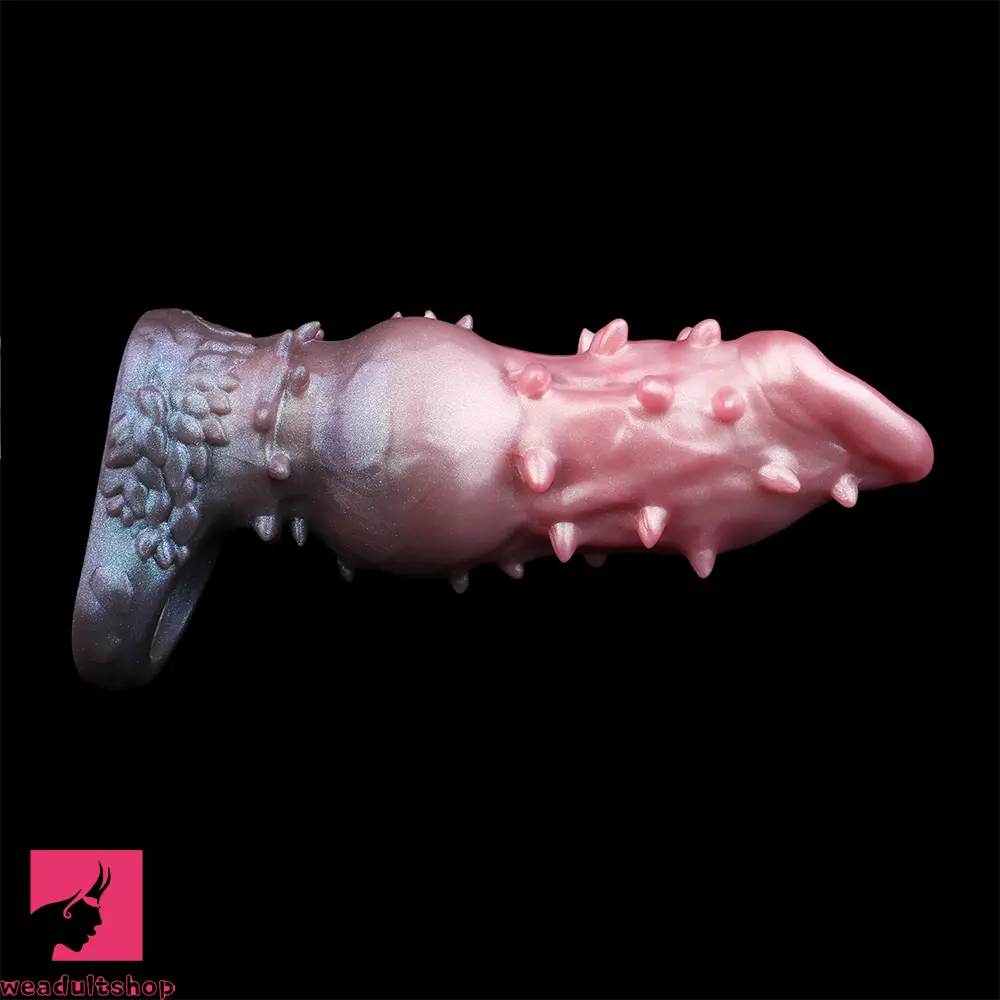 7.48in Spiked Fantasy Penis Sleeve With Cock Ring Dildo For Intimation
