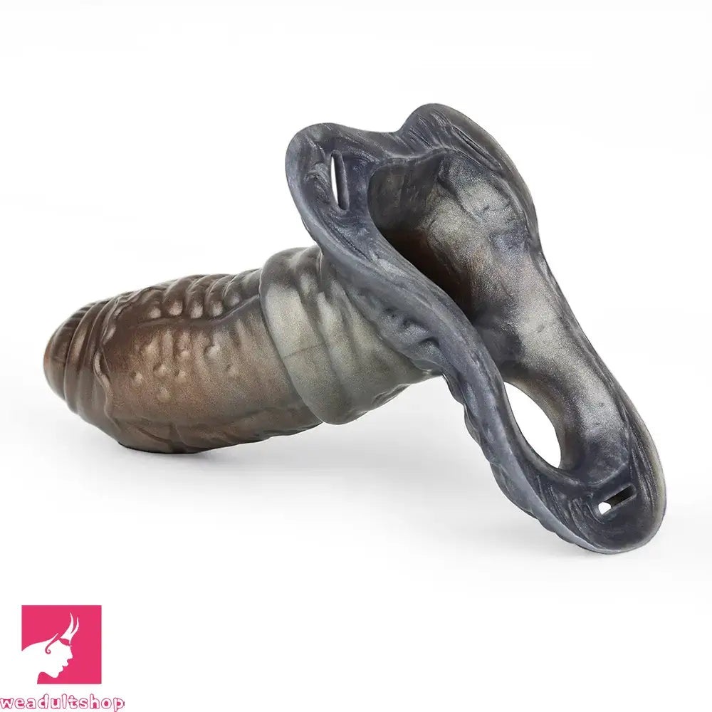 6.77in Tentacle Spiked Silicone Strap on Dildo Sleeve For Male Couples