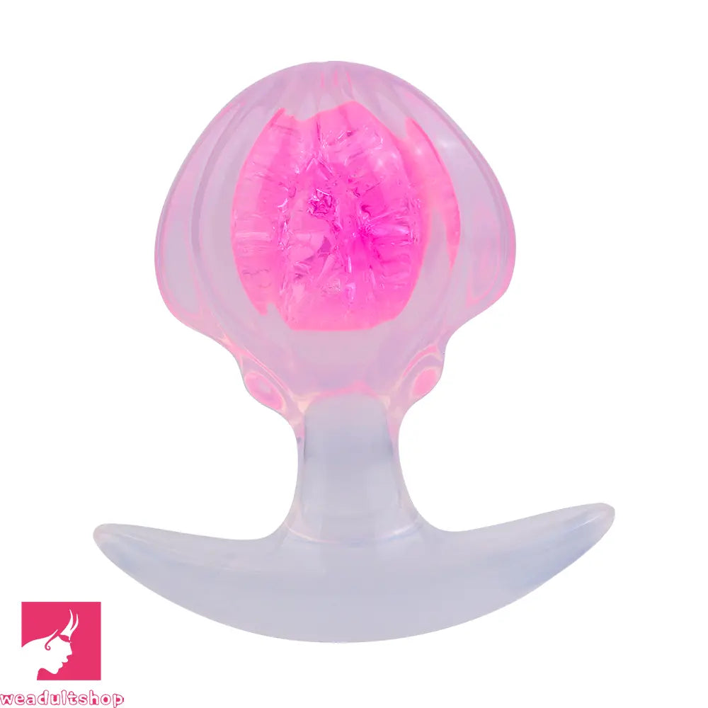 3.27in 3.86in Silicone Butt Plug Dildo Vaginal Massager & Anal Stimulator