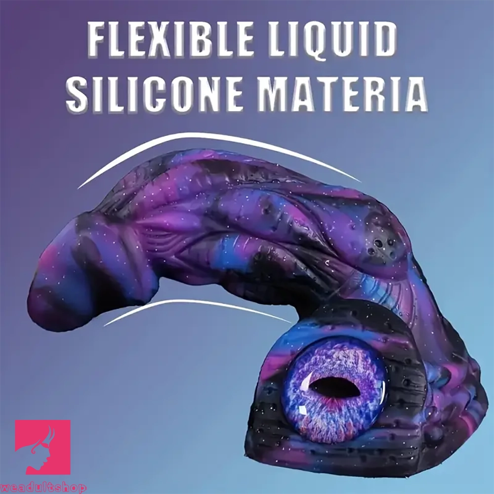 8.58in 9.2in 11in Silicone Fantasy Creature Big Dildo With Real Double Eyes