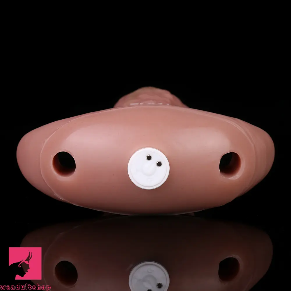 5.9in Vibrating Realistic Dildo Butt Plug Tail Mouth Gag For Sexy Cock Toy
