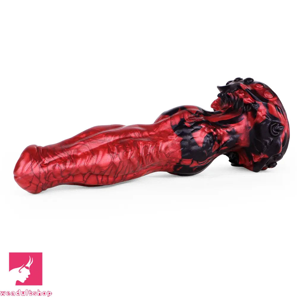 8.46in Knotted Silicone Big Animal Monster Odd Dildo Orgasm Cock