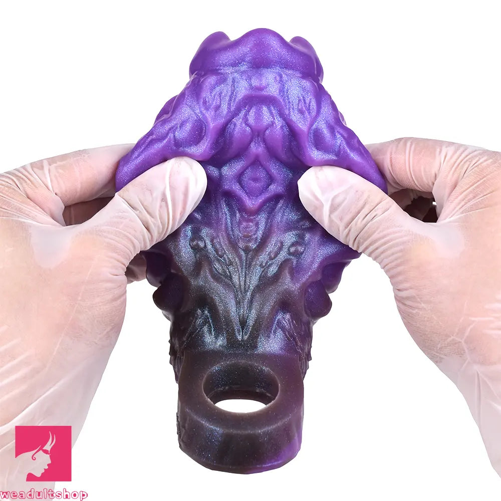 5.78in Dragon Beast Creature Fantasy Hollow Silicone Soft Dildo Sleeve