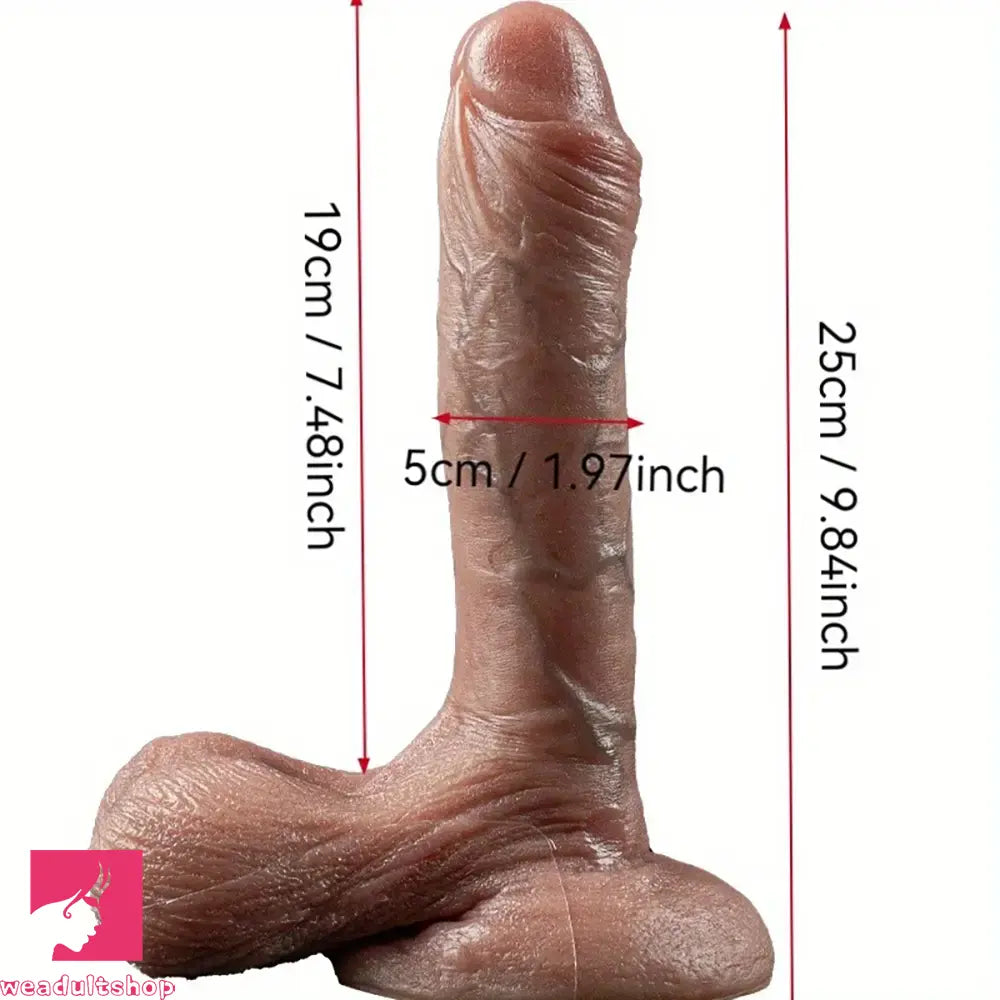 5.91in 9.06in 9.84in Realistic Female Silicone Large Soft Dildo Couple Toy