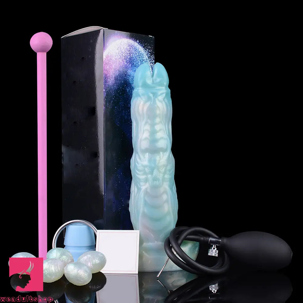 9.52in Ovipositor Egg Laying Inflatable Dildo Soft Masturbator Adult Cock