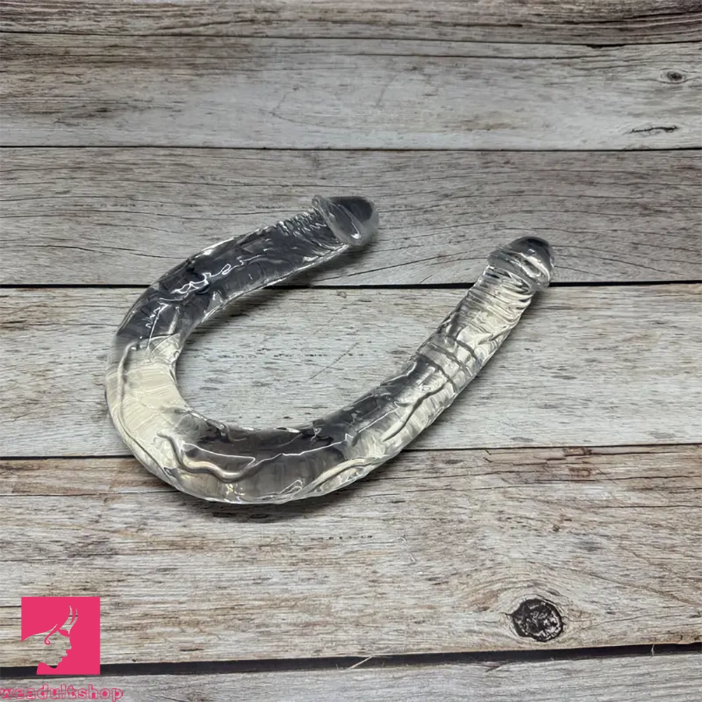 17.32in Long Dual Head Simulated Penis Dildo For G-Spot Cock Stimulation