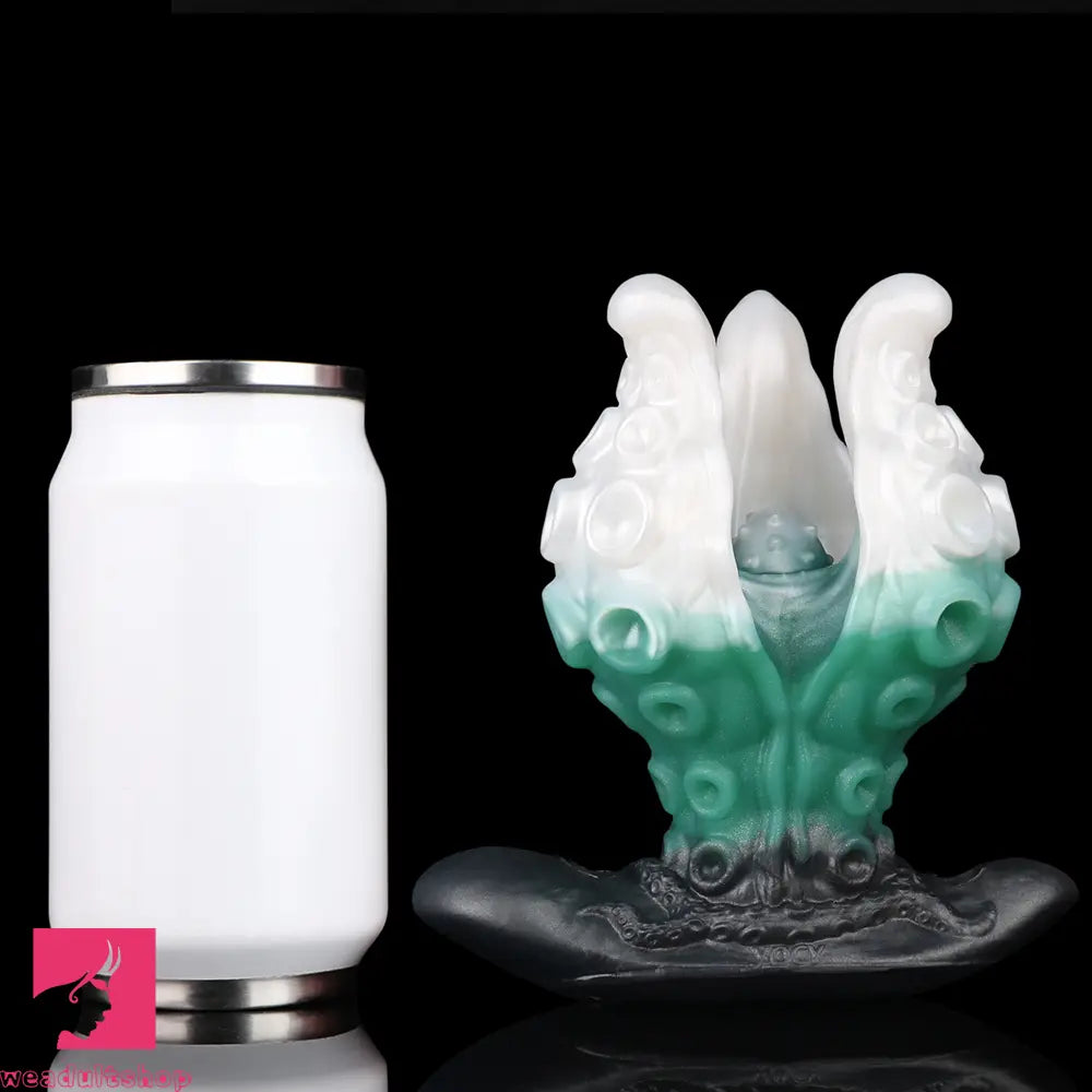 4.25in 5.15in 6.22in Odd Anchor Strap on Vibrating Mouth Gag Tentacle Dildo