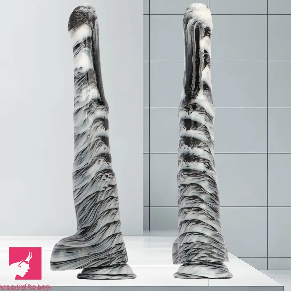 18.9in Mixed Color Big Alternative Animal Super Long Horse Cock Dildo