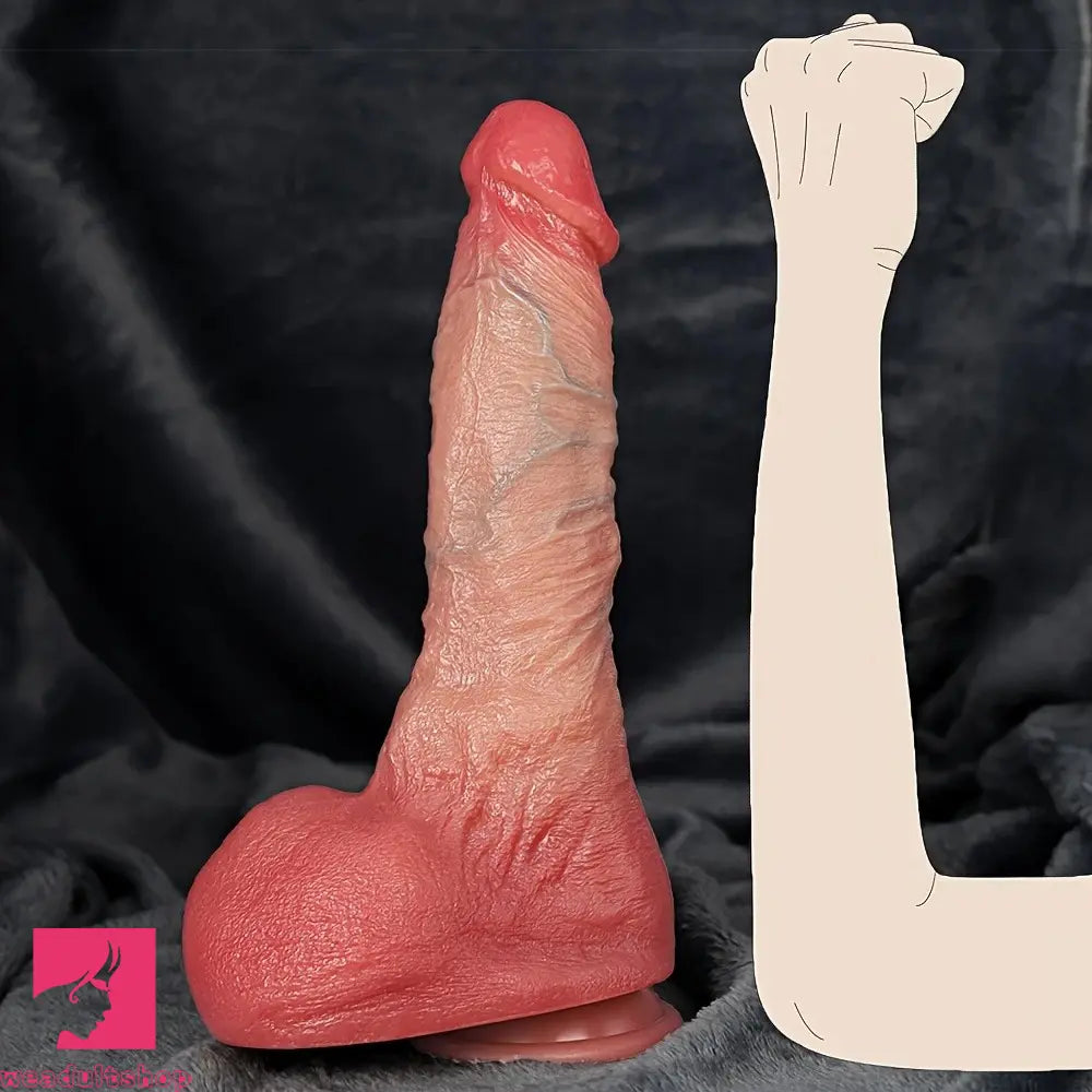 10.3in Large Thick Penis with Suction Cup For Anal Play Realistic Game Dildo