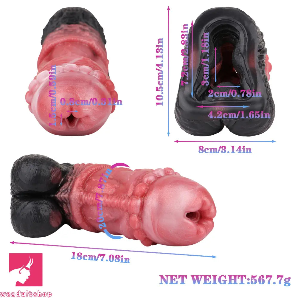 7.08in Horse Cock Silicone Masturbator For Women Men Fucking Cock Toy