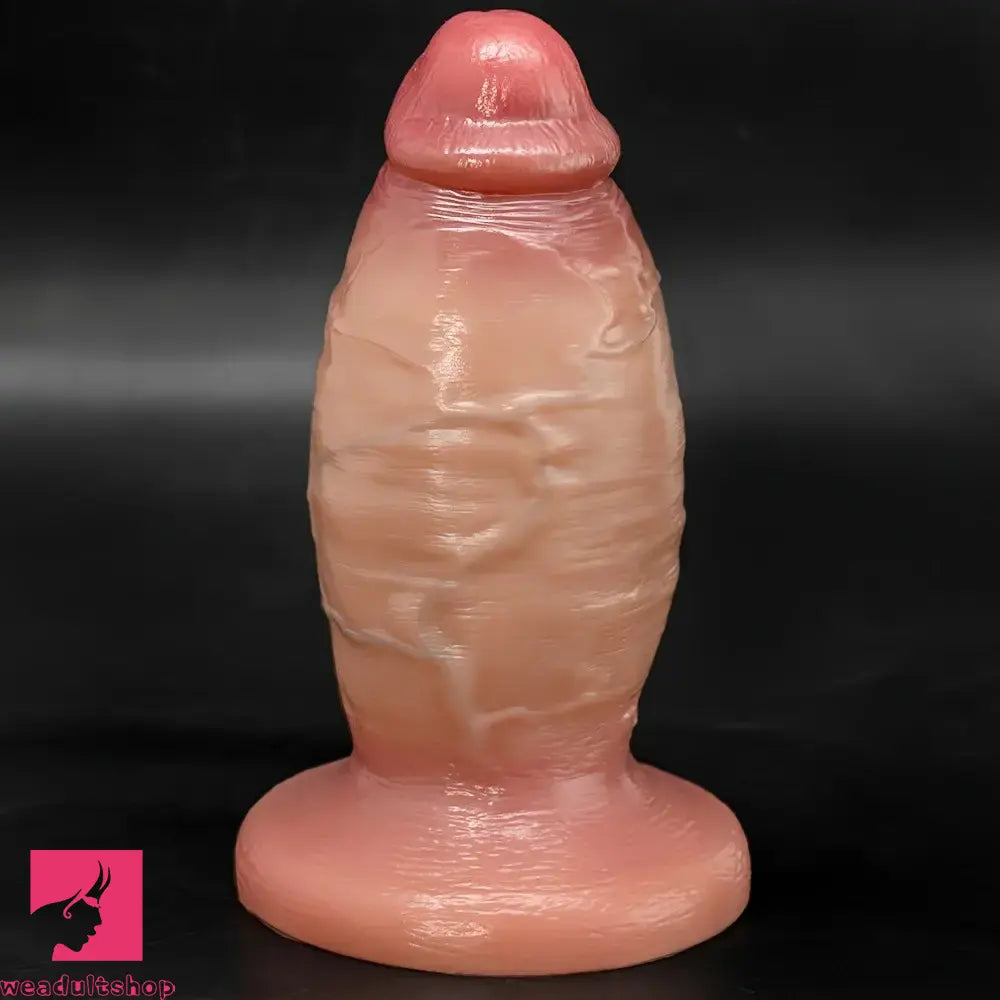 7.08in Wearable Female Genital Pump Liquid Silicone Realistic Strap on Dildo