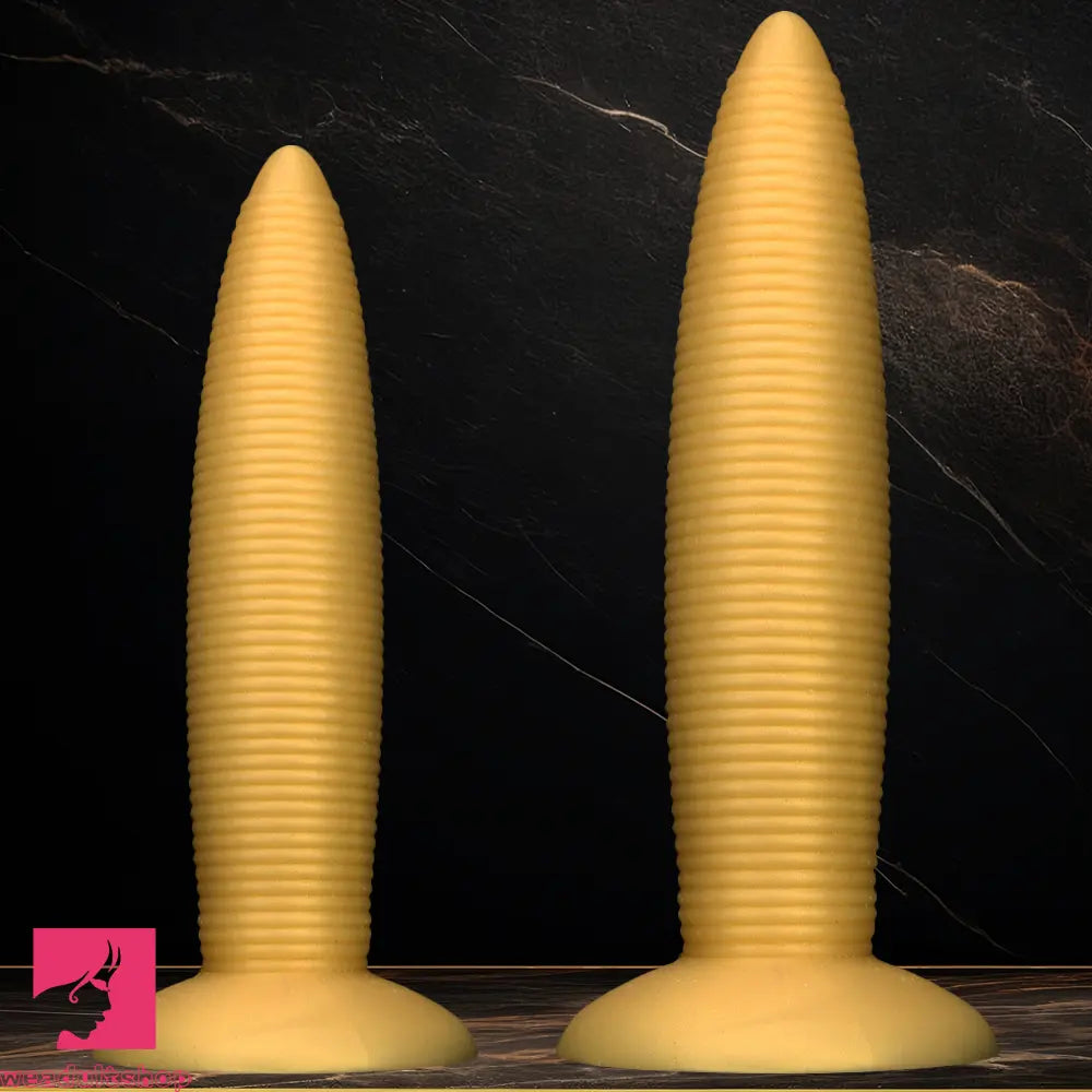 13.38in 14.96in Pointed Large Long Threaded Anal Plug Dildo For Anal Sex