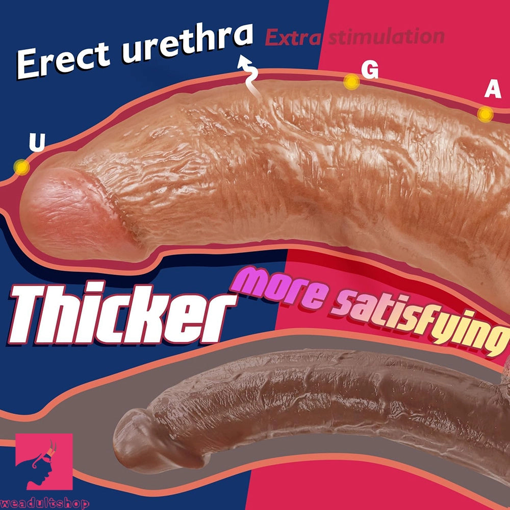 7.87in PVC Lifelike Dildo With Suction Cup Anal Sex Toy For Vaginal Massager