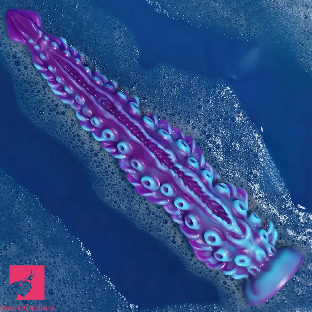 7.09in 9.06in Alien Octopus Tentacle Silicone Fantasy Reusable Odd Dildo