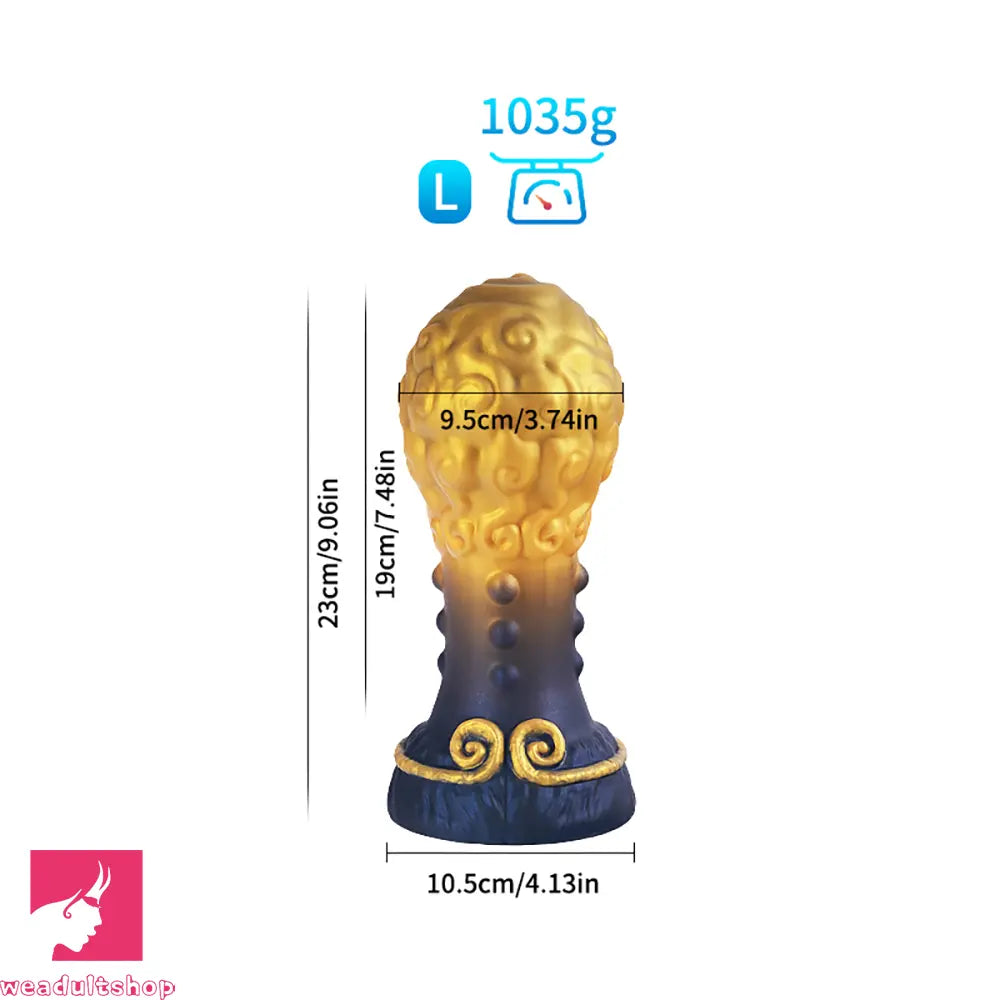 5.51in 7.08in 9.05in Spiked Silicone Round Silicone Soft Odd Dildo Anal Plug