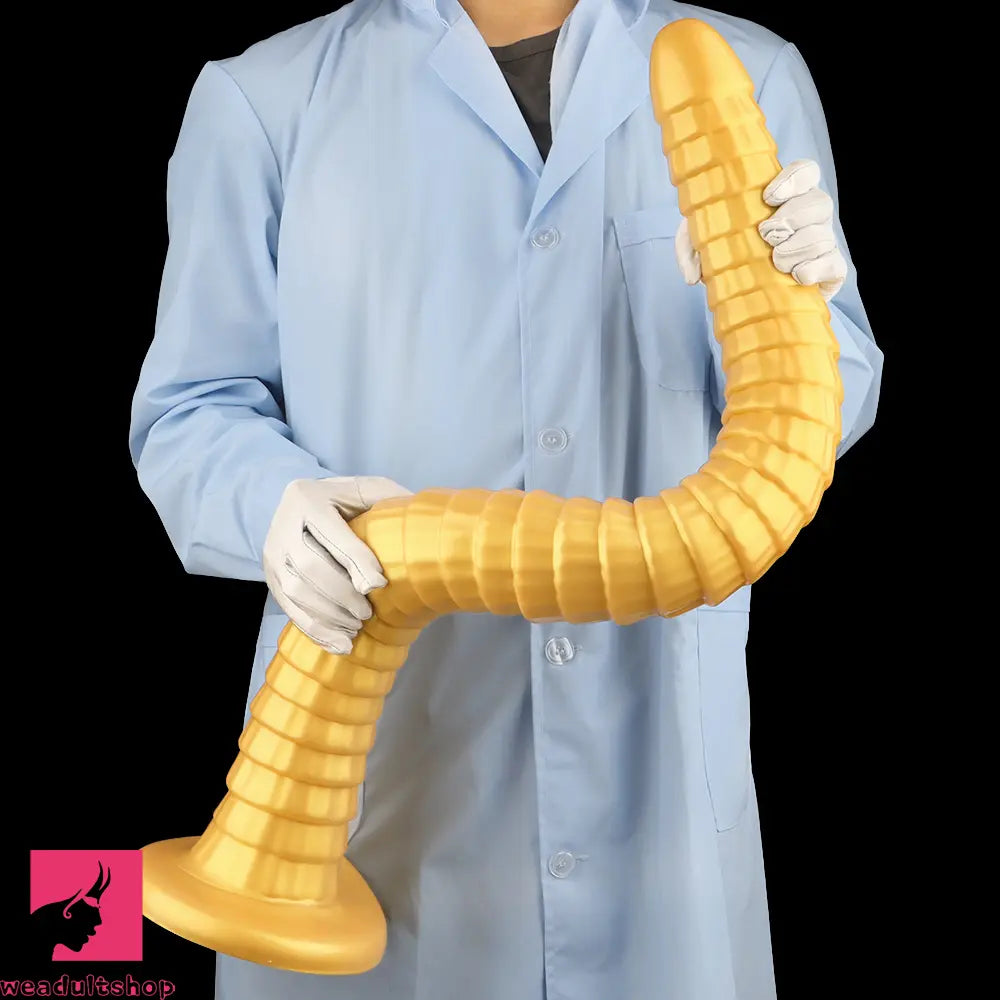 31.5in Golden Silicone Soft Huge Long Masturbator For Women Cock Dildo