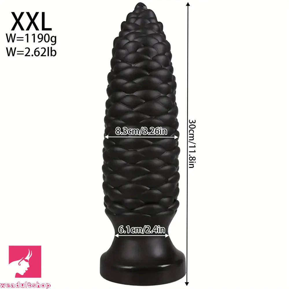 6.1in 7.67in 9.05in 10.43in 11.8in Big Anal Plug Scaly Thick Dildo Sex Toy