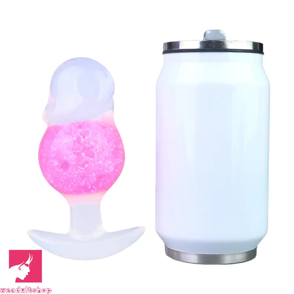 4.96in Luminous Silicone Anal Beads Dildo Anal Sex Toy For Adult Cock