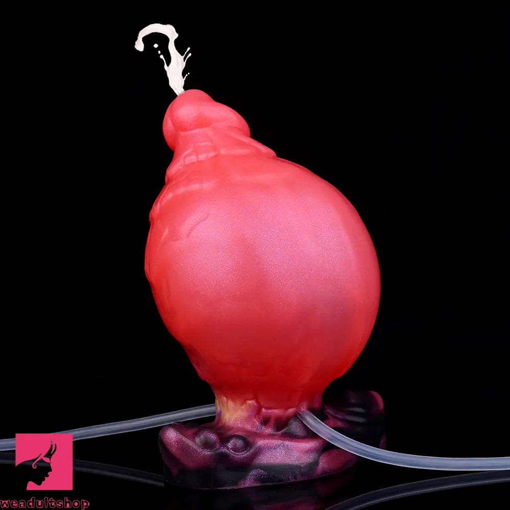 5.31in Fantasy Silicone Soft Inflatable Spraying Water Dildo For Anus Sex