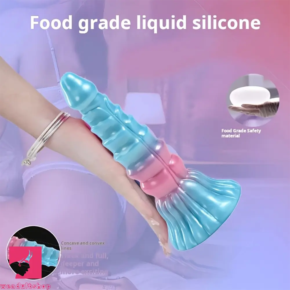 7.08in Realistic Dragon Simulation Silicone Anal Plug Massager Odd Dildo