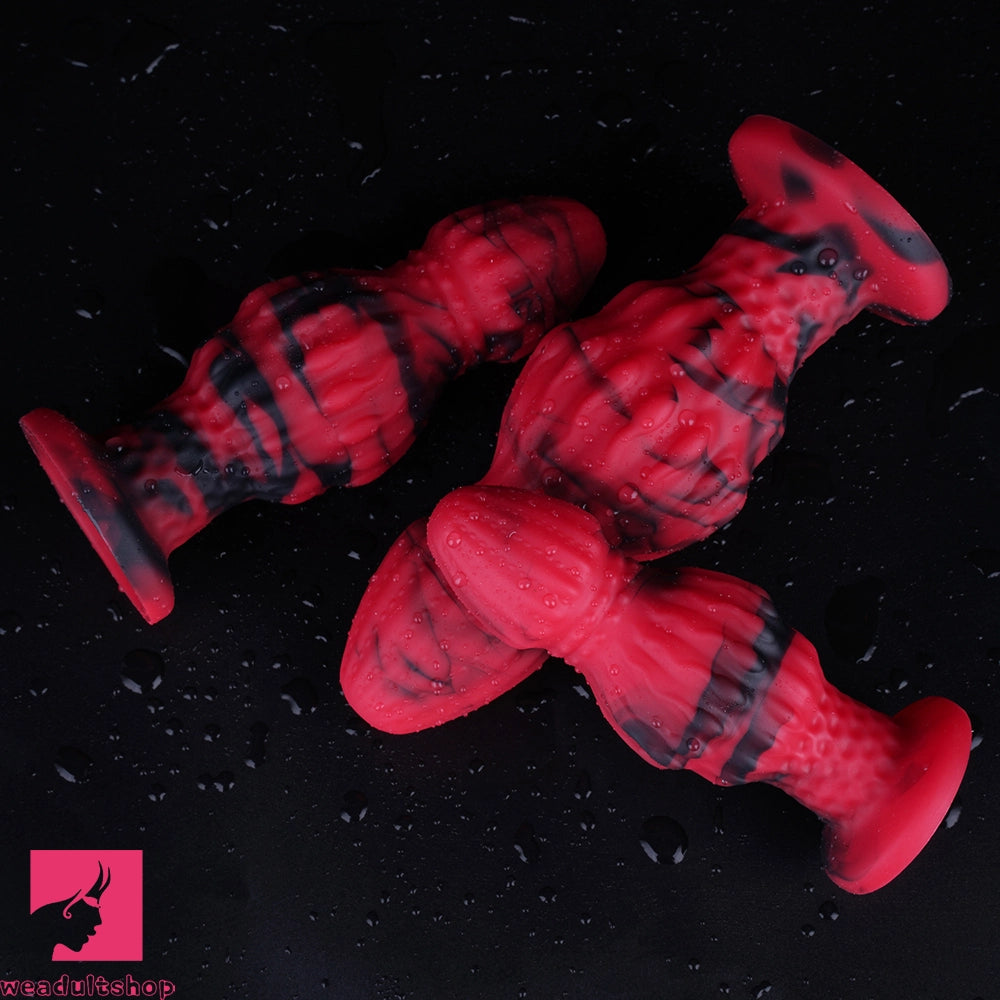 4.72in 5.51in 6.3in Silicone Fantasy Soft Anal Plug Dildo For Vaginal Massager