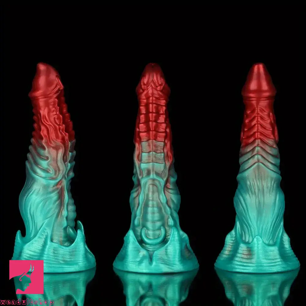 8.26in 9.25in 11.41in Alien-Shaped Silicone Adult Sex Fantasy Monster Dildo